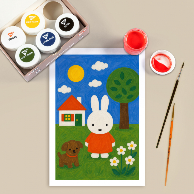 Канцелярські товари - Фарби гуаш Yes Miffy 6 кольорів (230444)#6