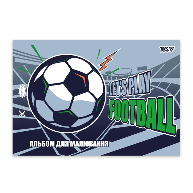 Альбоми та папір для малювання - Альбом для малювання Yes Football А4 12 аркушів в асортименті (130615)#2
