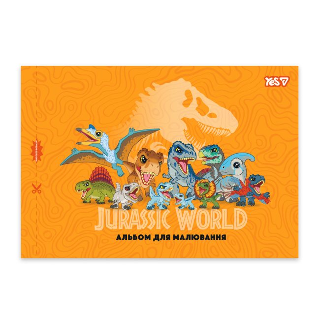 Альбоми та папір для малювання - Альбом для малювання Yes Jurassic World Kids А4 12 аркушів в асортименті (130619)#2