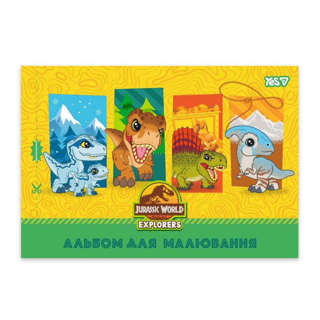 Альбоми та папір для малювання - Альбом для малювання Yes Jurassic World Kids А4 12 аркушів в асортименті (130619)#4