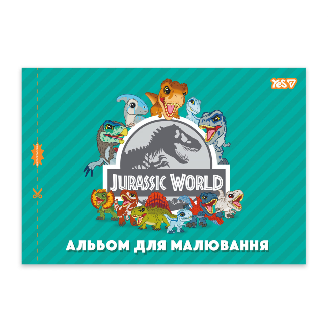 Альбоми та папір для малювання - Альбом для малювання Yes Jurassic World Kids А4 12 аркушів в асортименті (130619)#5