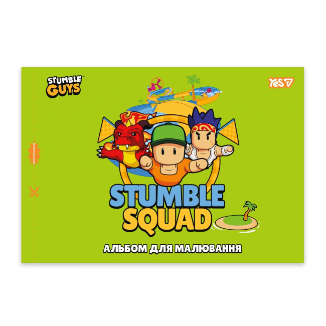 Альбоми та папір для малювання - Альбом для малювання Yes Stumble Guys А4 12 аркушів в асортименті (130611)#2