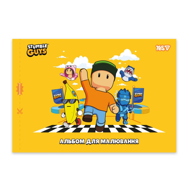 Альбоми та папір для малювання - Альбом для малювання Yes Stumble Guys А4 12 аркушів в асортименті (130611)#5