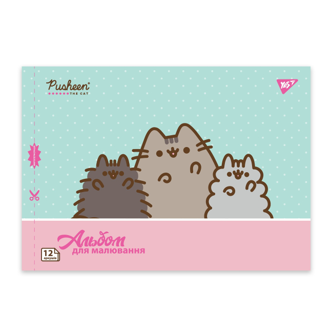 Альбоми та папір для малювання - Альбом для малювання Yes Pusheen А4 12 аркушів в асортименті (130588)#2