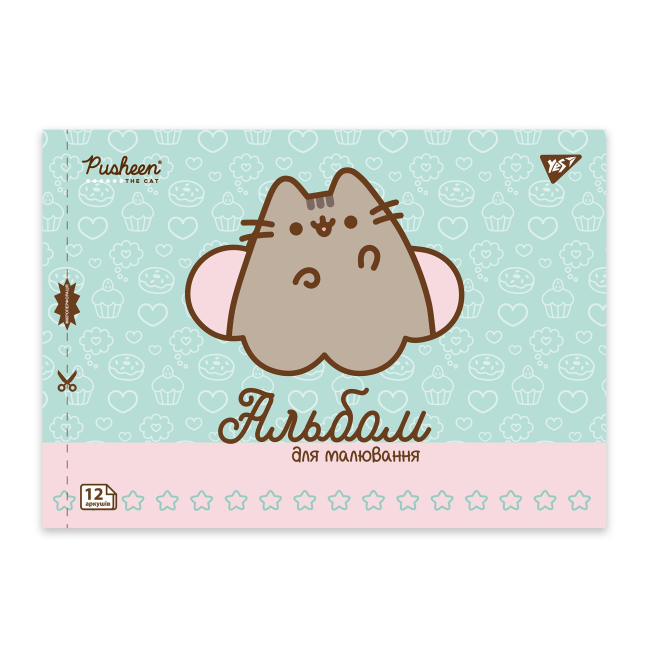 Альбоми та папір для малювання - Альбом для малювання Yes Pusheen А4 12 аркушів в асортименті (130588)#5
