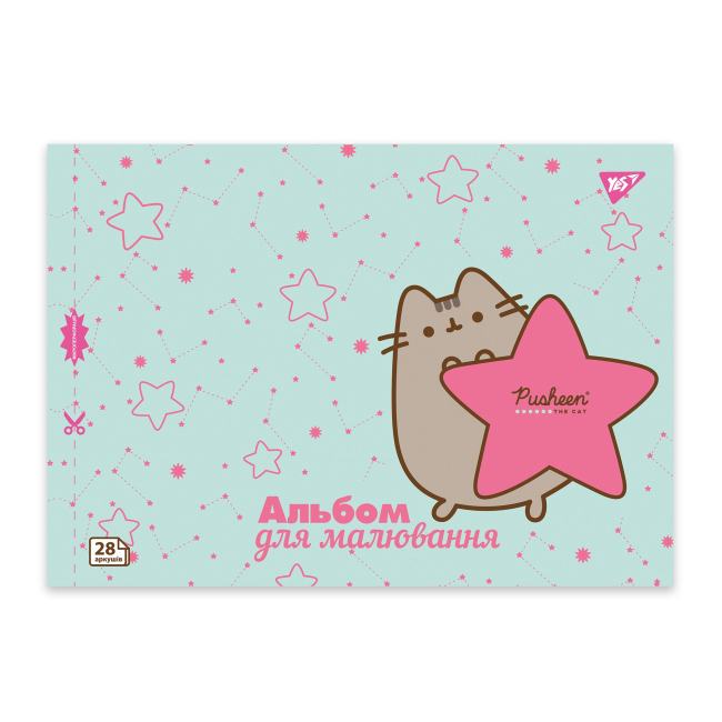 Альбомы и бумага для рисования - Альбом для рисования Yes Pusheen А4 28 листов в ассортименте (130590)#4