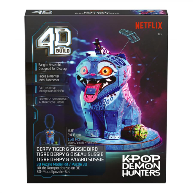 3D-пазли - 3D-пазл 4D Build Кейпоп-мисливиці на демонів Тигр Дерпі та сорока Сюзі (SM47184/6077589)#3