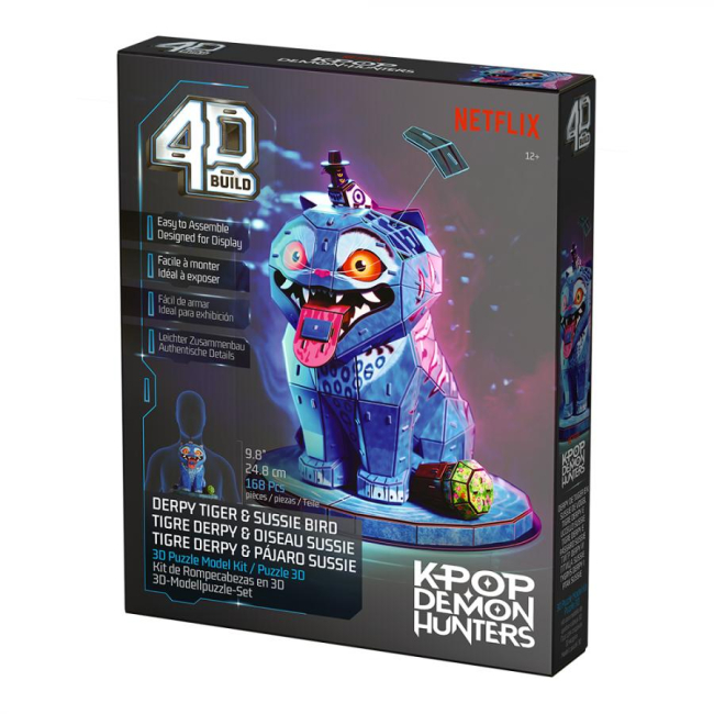 3D-пазли - 3D-пазл 4D Build Кейпоп-мисливиці на демонів Тигр Дерпі та сорока Сюзі (SM47184/6077589)#4