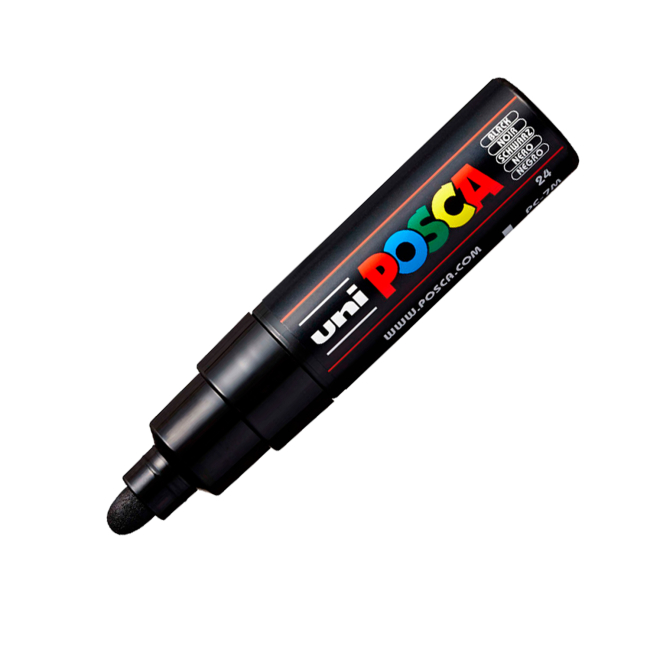 Маркер Uni Posca чорний (PC-7M BLACK)#2