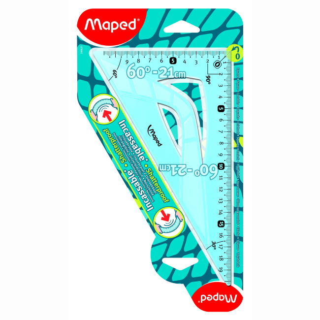 Лінійка Maped Косинець Unbreakable в асортименті (MP.244621)#3
