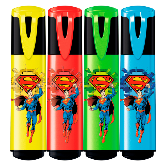 Набір текст-маркерів Maped Superman 4 шт (MP.740733)#2