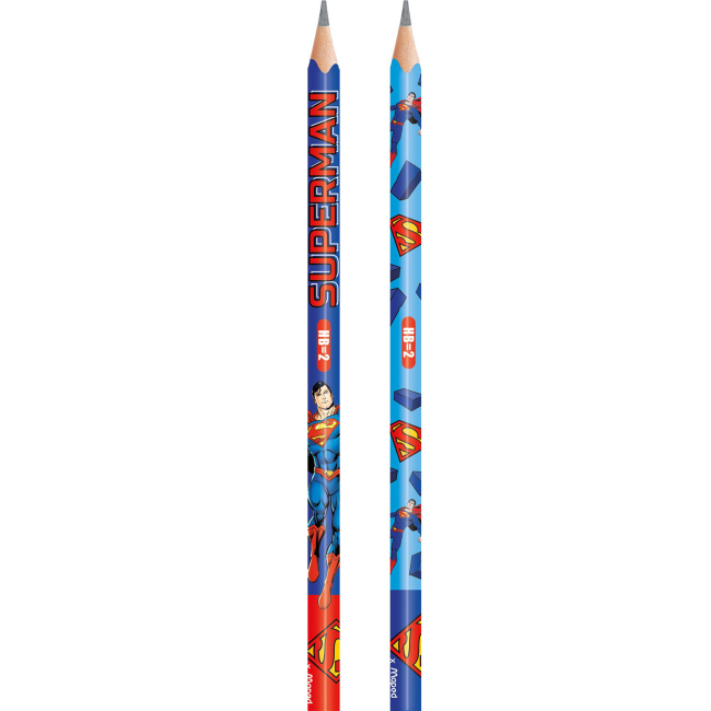 Набор графитовых карандашей Maped Superman HB без резинки 6 шт (MP.850833)#2