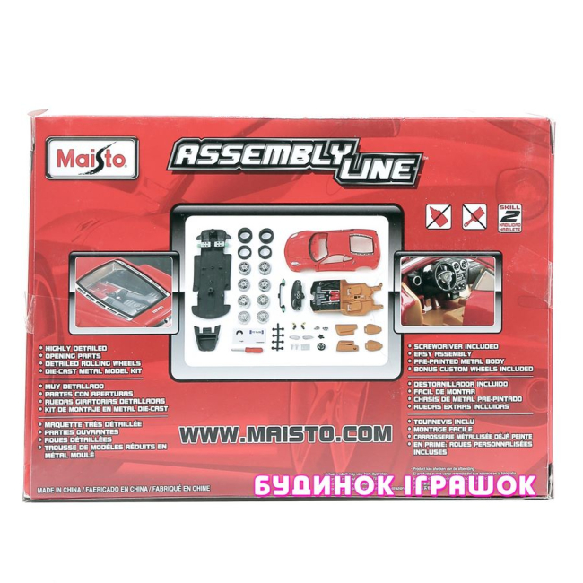 Транспорт і спецтехніка - Збірна автомодель Maisto Ferrari F430 (39259 red)#3