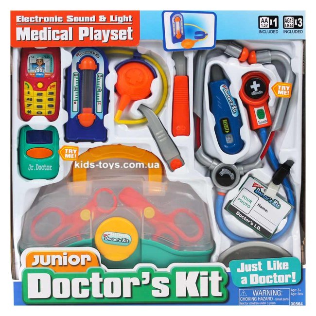 Наборы профессий - Игрушечный набор Keenway Чемоданчик доктора средний (30564) (2001165)#2