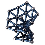 Магнітні конструктори - Конструктор Metal 96 блакитний (202/В)#3