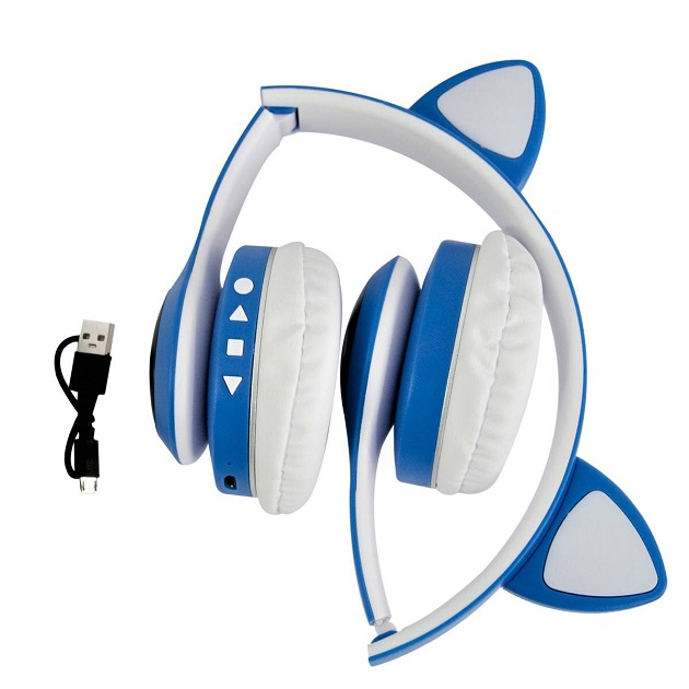 Навушники бездротові котячими вушками CAT Ear VZV-23M Bluetooth RGB ...