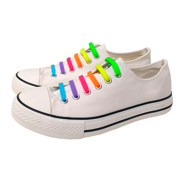 Защитное снаряжение - Силиконовые антишнурки AntiLaces Kids 38 мм 12 шт разноцветные (KRBW38)#2