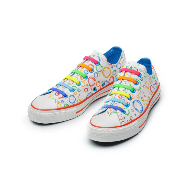 Защитное снаряжение - Силиконовые антишнурки AntiLaces Stars 56,5 мм 12 шт разноцветные (SRBW565)#2